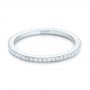 18k White Gold 18k White Gold Custom Diamond Wedding Band - Flat View -  102608 - Thumbnail