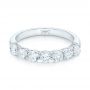 14k White Gold 14k White Gold Custom Diamond Wedding Band - Flat View -  102746 - Thumbnail