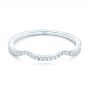 18k White Gold 18k White Gold Custom Diamond Wedding Band - Flat View -  102753 - Thumbnail