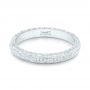  Platinum Custom Diamond Wedding Band - Flat View -  102768 - Thumbnail