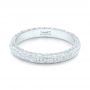 14k White Gold 14k White Gold Custom Diamond Wedding Band - Flat View -  102768 - Thumbnail