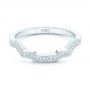 14k White Gold 14k White Gold Custom Diamond Wedding Band - Flat View -  102784 - Thumbnail