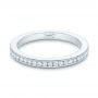  Platinum Custom Diamond Wedding Band - Flat View -  102832 - Thumbnail
