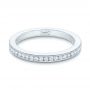 14k White Gold 14k White Gold Custom Diamond Wedding Band - Flat View -  102832 - Thumbnail