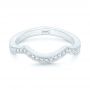 18k White Gold 18k White Gold Custom Diamond Wedding Band - Flat View -  102837 - Thumbnail