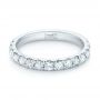  Platinum Custom Diamond Wedding Band - Flat View -  103140 - Thumbnail