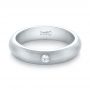 14k White Gold 14k White Gold Custom Diamond Wedding Band - Flat View -  103378 - Thumbnail