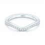 14k White Gold 14k White Gold Custom Diamond Wedding Band - Flat View -  103397 - Thumbnail