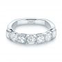  Platinum Custom Diamond Wedding Band - Flat View -  103437 - Thumbnail