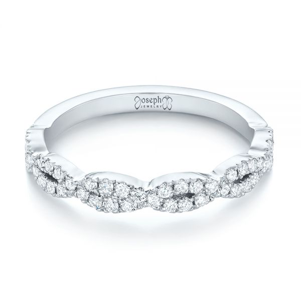  Platinum Platinum Custom Diamond Wedding Band - Flat View -  103438