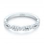 18k White Gold 18k White Gold Custom Diamond Wedding Band - Flat View -  103438 - Thumbnail