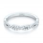 18k White Gold 18k White Gold Custom Diamond Wedding Band - Flat View -  103438 - Thumbnail