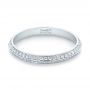  Platinum Custom Diamond Wedding Band - Flat View -  103478 - Thumbnail