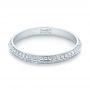 18k White Gold 18k White Gold Custom Diamond Wedding Band - Flat View -  103478 - Thumbnail