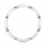 14k White Gold Custom Diamond Wedding Band - Front View -  102259 - Thumbnail