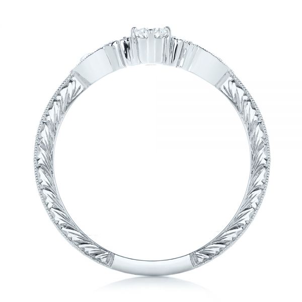  Platinum Platinum Custom Diamond Wedding Band - Front View -  102262