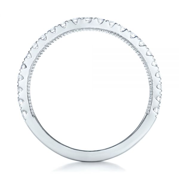  Platinum Platinum Custom Diamond Wedding Band - Front View -  102291