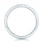 18k White Gold Custom Diamond Wedding Band - Front View -  102291 - Thumbnail