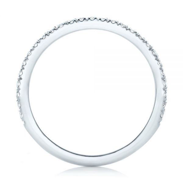  Platinum Platinum Custom Diamond Wedding Band - Front View -  102351