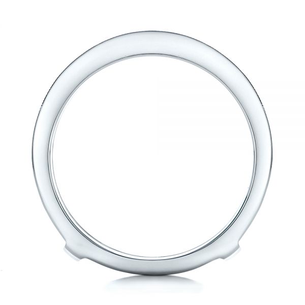 Platinum Custom Diamond Wedding Band - Front View - 102362