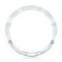 18k White Gold Custom Diamond Wedding Band - Front View -  102484 - Thumbnail