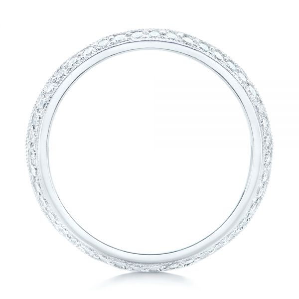  Platinum Platinum Custom Diamond Wedding Band - Front View -  102521