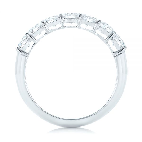  Platinum Custom Diamond Wedding Band - Front View -  102746