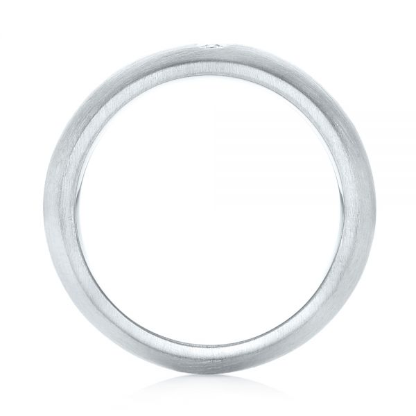 Platinum Platinum Custom Diamond Wedding Band - Front View - 103378