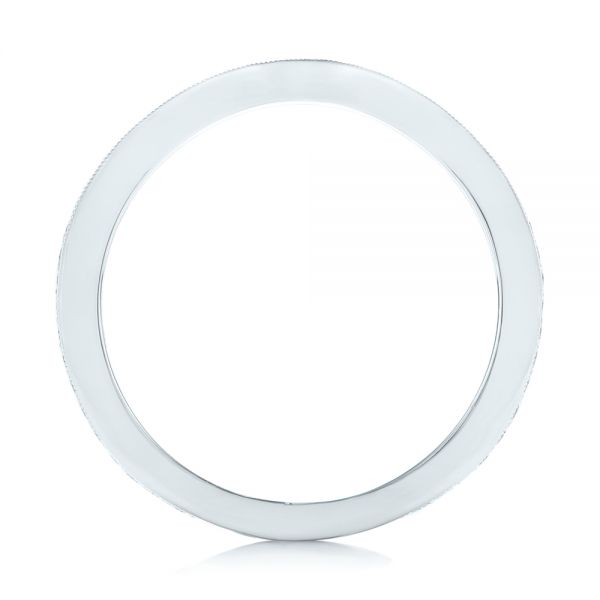 Platinum Custom Diamond Wedding Band - Front View - 103397