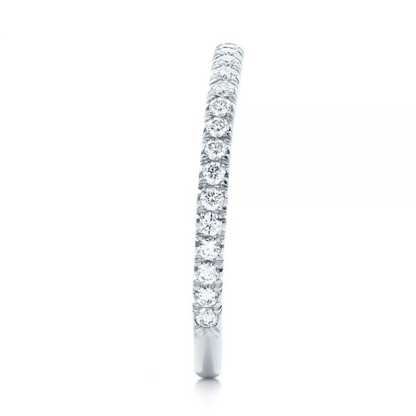  Platinum Custom Diamond Wedding Band - Side View -  102023