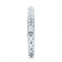  Platinum Custom Diamond Wedding Band - Side View -  102051 - Thumbnail