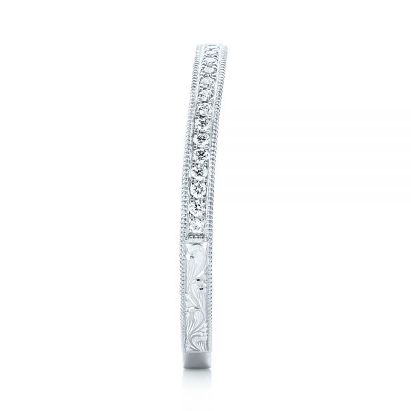  Platinum Platinum Custom Diamond Wedding Band - Side View -  103326