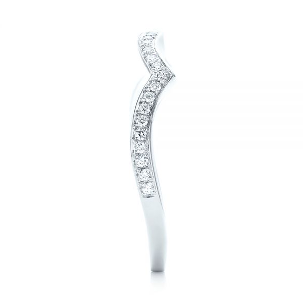  Platinum Platinum Custom Diamond Wedding Band - Side View -  103399