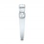 14k White Gold 14k White Gold Custom Diamond Wedding Band - Side View -  103437 - Thumbnail