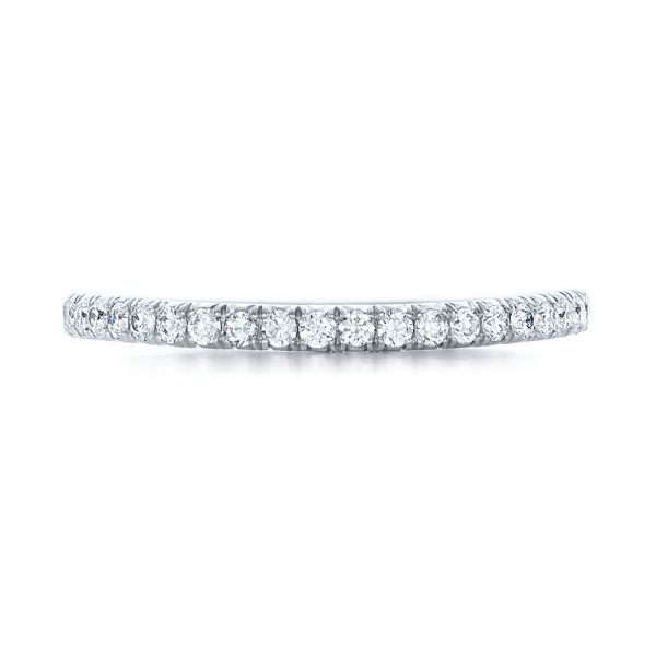  Platinum Custom Diamond Wedding Band - Top View -  102023