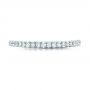 14k White Gold 14k White Gold Custom Diamond Wedding Band - Top View -  102023 - Thumbnail