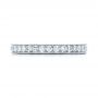 14k White Gold 14k White Gold Custom Diamond Wedding Band - Top View -  102043 - Thumbnail