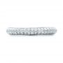  Platinum Custom Diamond Wedding Band - Top View -  102051 - Thumbnail