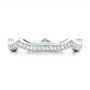  Platinum Custom Diamond Wedding Band - Top View -  102121 - Thumbnail