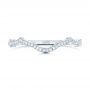  Platinum Custom Diamond Wedding Band - Top View -  102139 - Thumbnail