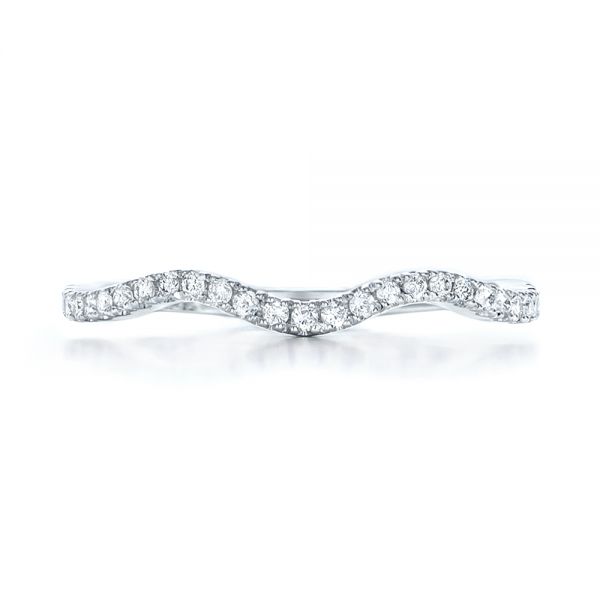  Platinum Platinum Custom Diamond Wedding Band - Top View -  102149