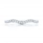 18k White Gold 18k White Gold Custom Diamond Wedding Band - Top View -  102149 - Thumbnail