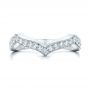 14k White Gold 14k White Gold Custom Diamond Wedding Band - Top View -  102234 - Thumbnail