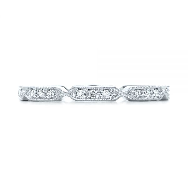  Platinum Platinum Custom Diamond Wedding Band - Top View -  102259