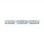 14k White Gold Custom Diamond Wedding Band - Top View -  102259 - Thumbnail