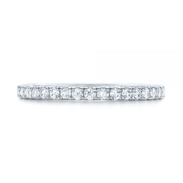  Platinum Platinum Custom Diamond Wedding Band - Top View -  102291