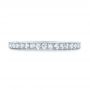 14k White Gold 14k White Gold Custom Diamond Wedding Band - Top View -  102291 - Thumbnail