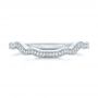 14k White Gold 14k White Gold Custom Diamond Wedding Band - Top View -  102300 - Thumbnail