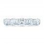 14k White Gold 14k White Gold Custom Diamond Wedding Band - Top View -  102301 - Thumbnail