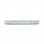 14k White Gold 14k White Gold Custom Diamond Wedding Band - Top View -  102350 - Thumbnail